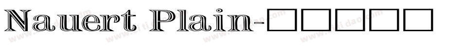 Nauert Plain字体转换